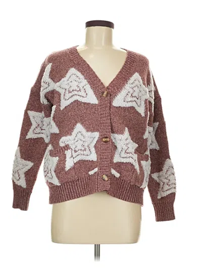 Pre-owned Unbranded Cardigan Sweater In Brown