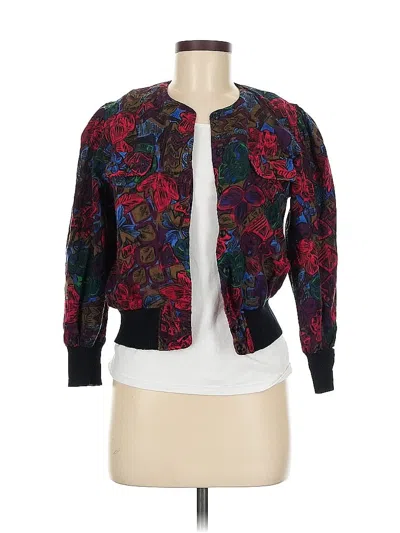 Pre-owned Unbranded Cardigan Sweater In Burgundy