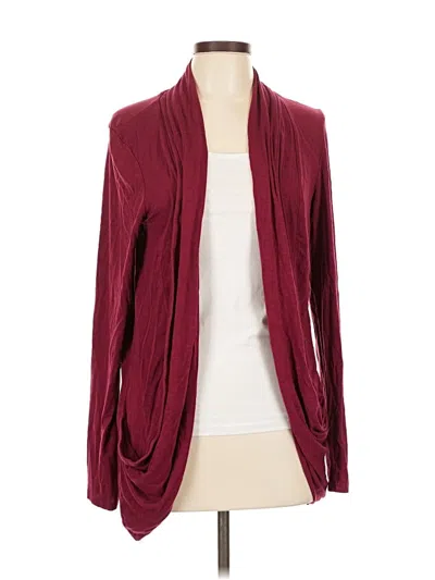 Pre-owned Unbranded Cardigan Sweater In Burgundy