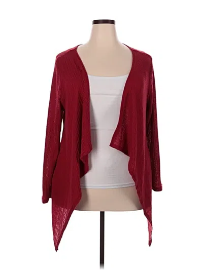 Pre-owned Unbranded Cardigan Sweater In Burgundy