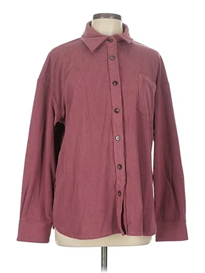 Pre-owned Unbranded Cardigan Sweater In Burgundy