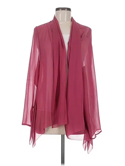 Pre-owned Unbranded Cardigan Sweater In Burgundy