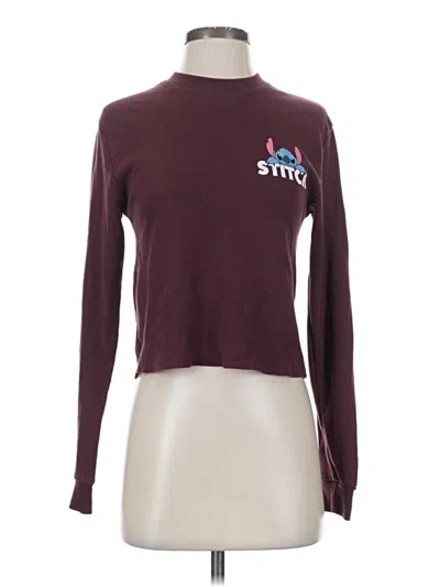 Pre-owned Unbranded Cardigan Sweater In Burgundy