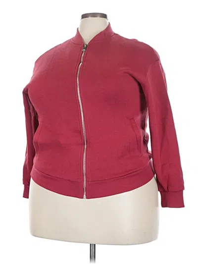 Pre-owned Unbranded Cardigan Sweater In Burgundy