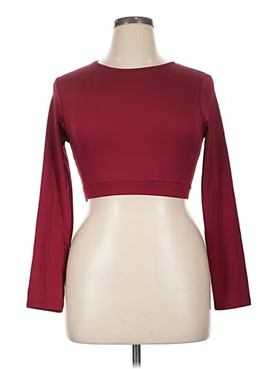 Pre-owned Unbranded Cardigan Sweater In Burgundy