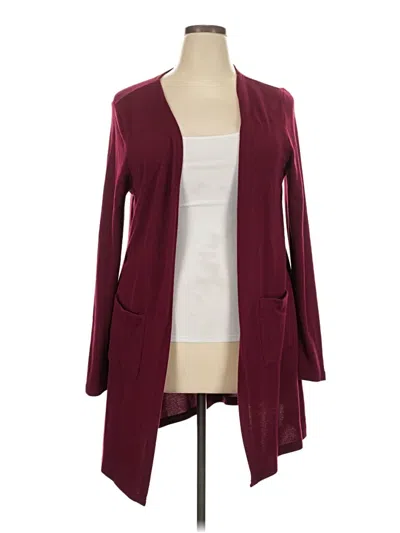 Pre-owned Unbranded Cardigan Sweater In Burgundy