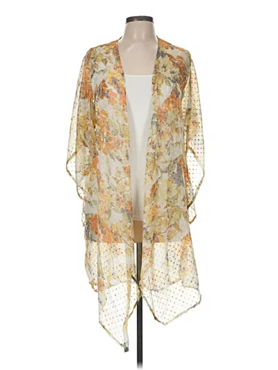 Pre-owned Unbranded Cardigan Sweater In Gold