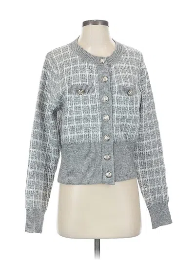 Pre-owned Unbranded Cardigan Sweater In Gray