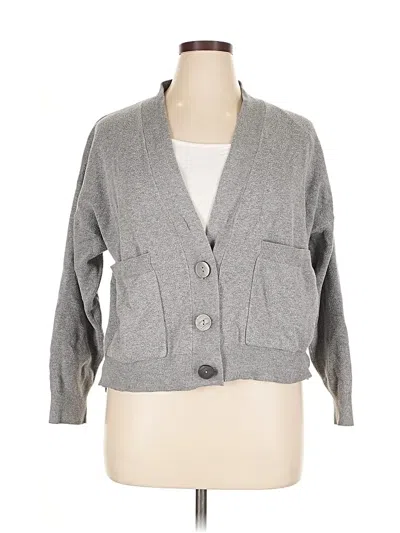 Pre-owned Unbranded Cardigan Sweater In Gray