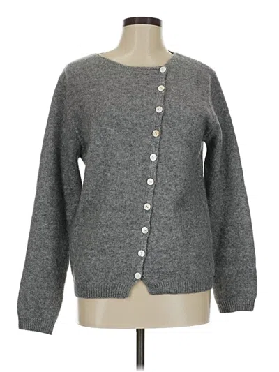 Pre-owned Unbranded Cardigan Sweater In Gray