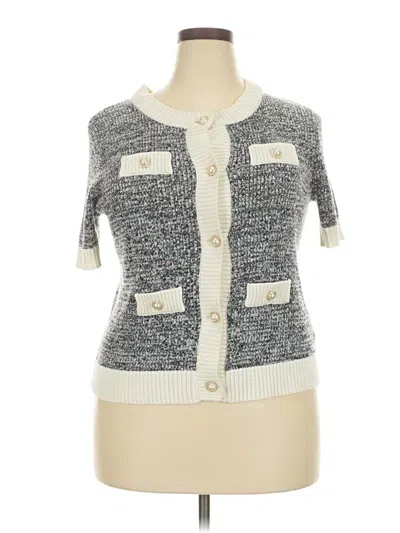 Pre-owned Unbranded Cardigan Sweater In Gray