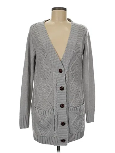 Pre-owned Unbranded Cardigan Sweater In Gray