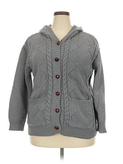 Pre-owned Unbranded Cardigan Sweater In Gray