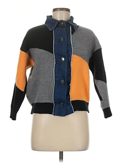 Pre-owned Unbranded Cardigan Sweater In Gray