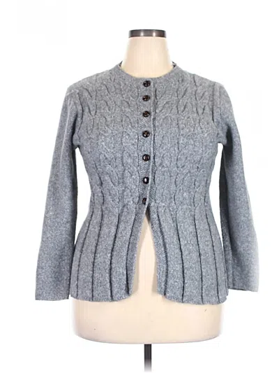 Pre-owned Unbranded Cardigan Sweater In Gray