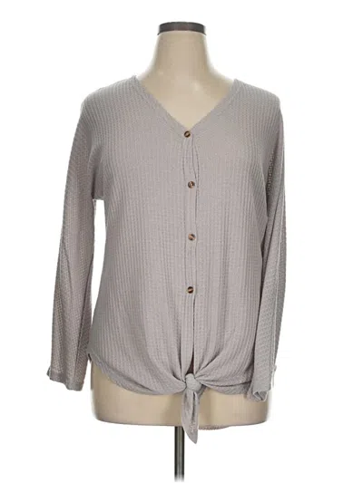 Pre-owned Unbranded Cardigan Sweater In Gray