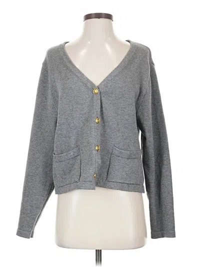 Pre-owned Unbranded Cardigan Sweater In Gray