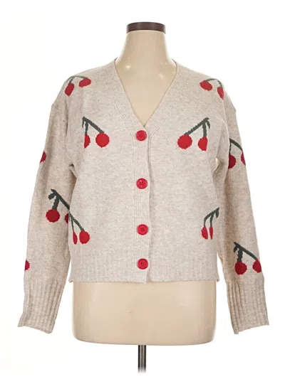 Pre-owned Unbranded Cardigan Sweater In Gray