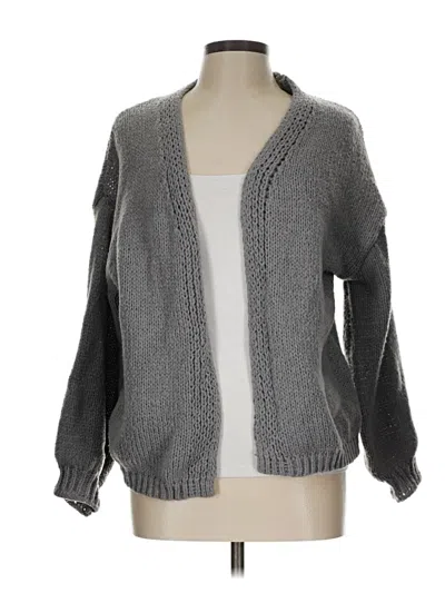 Pre-owned Unbranded Cardigan Sweater In Gray