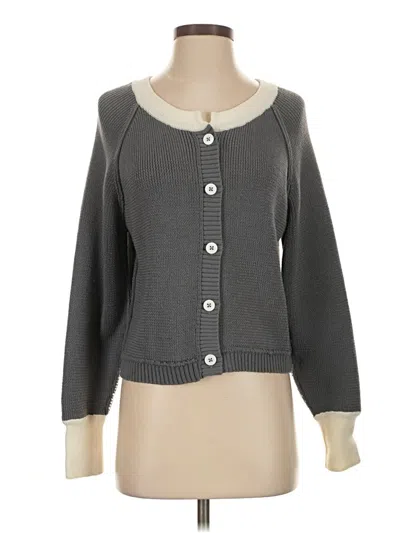 Pre-owned Unbranded Cardigan Sweater In Gray