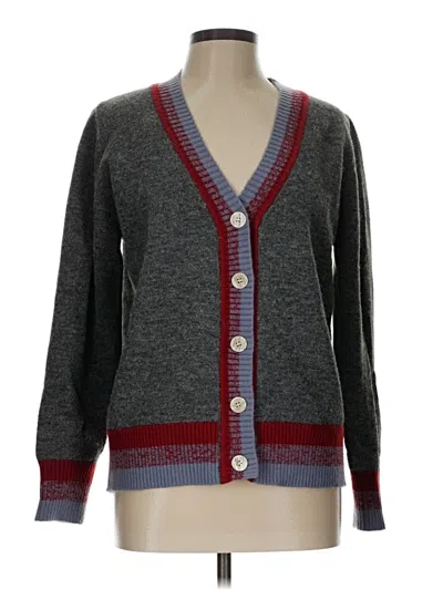 Pre-owned Unbranded Cardigan Sweater In Gray