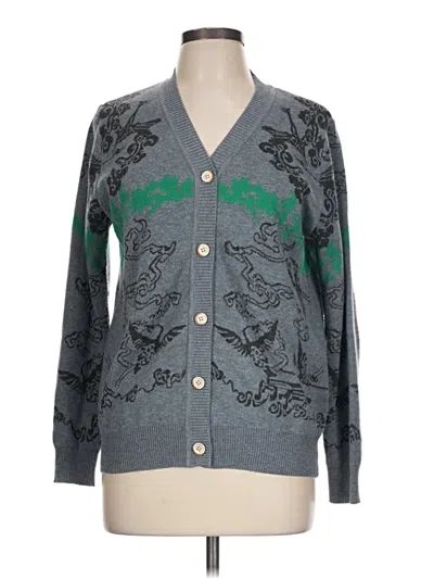 Pre-owned Unbranded Cardigan Sweater In Gray