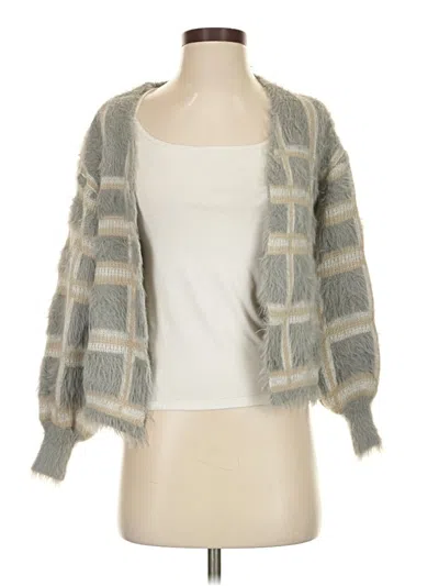 Pre-owned Unbranded Cardigan Sweater In Gray