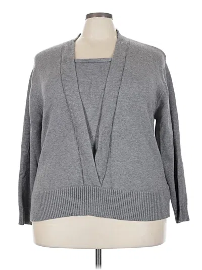Pre-owned Unbranded Cardigan Sweater In Gray