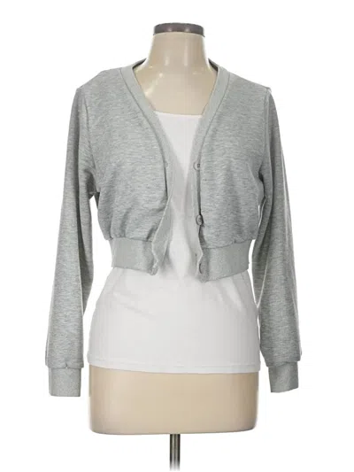 Pre-owned Unbranded Cardigan Sweater In Gray