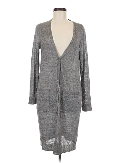 Pre-owned Unbranded Cardigan Sweater In Gray
