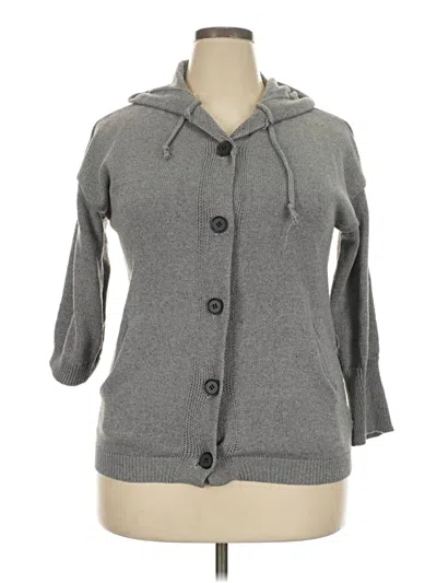 Pre-owned Unbranded Cardigan Sweater In Gray