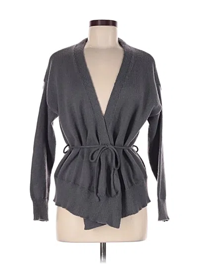Pre-owned Unbranded Cardigan Sweater In Gray