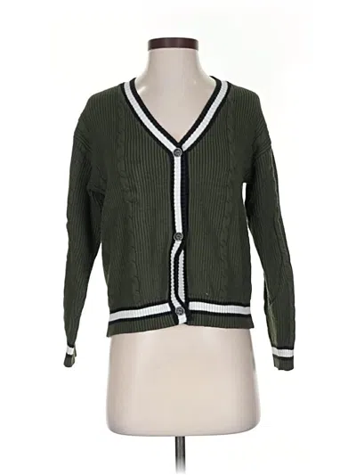 Pre-owned Unbranded Cardigan Sweater In Green