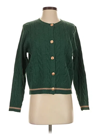 Pre-owned Unbranded Cardigan Sweater In Green