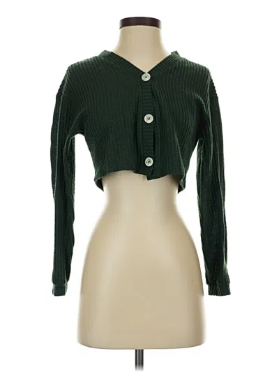 Pre-owned Unbranded Cardigan Sweater In Green