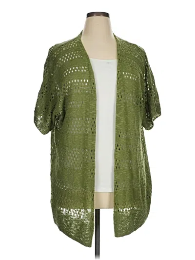 Pre-owned Unbranded Cardigan Sweater In Green