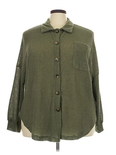 Pre-owned Unbranded Cardigan Sweater In Green