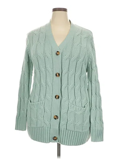 Pre-owned Unbranded Cardigan Sweater In Green