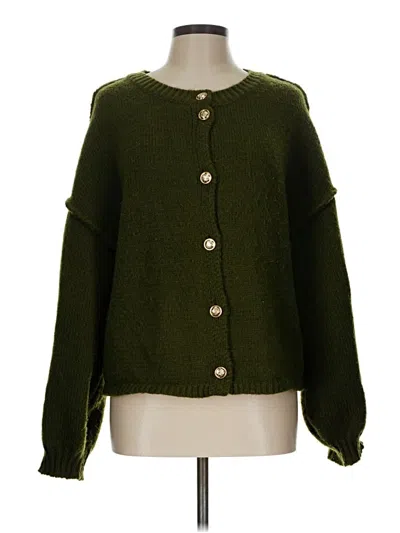 Pre-owned Unbranded Cardigan Sweater In Green