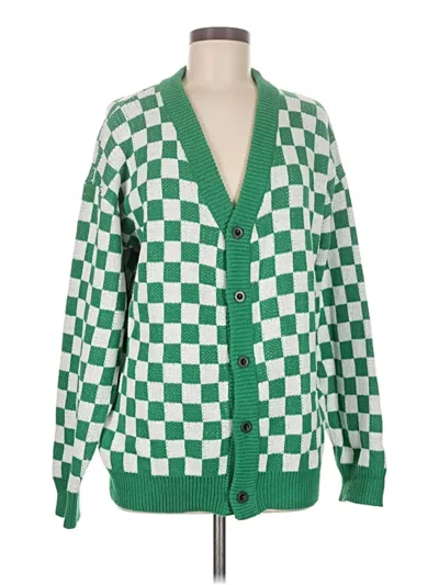 Pre-owned Unbranded Cardigan Sweater In Green