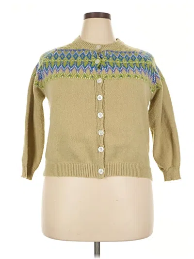 Pre-owned Unbranded Cardigan Sweater In Green