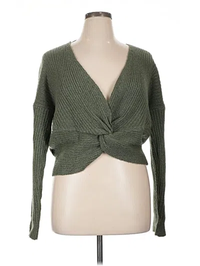 Pre-owned Unbranded Cardigan Sweater In Green