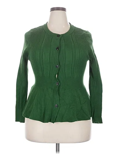 Pre-owned Unbranded Cardigan Sweater In Green