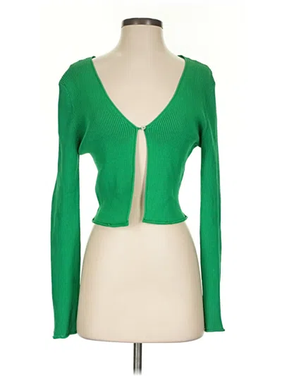 Pre-owned Unbranded Cardigan Sweater In Green