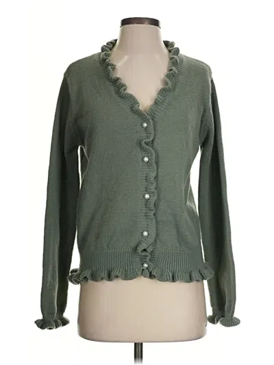 Pre-owned Unbranded Cardigan Sweater In Green