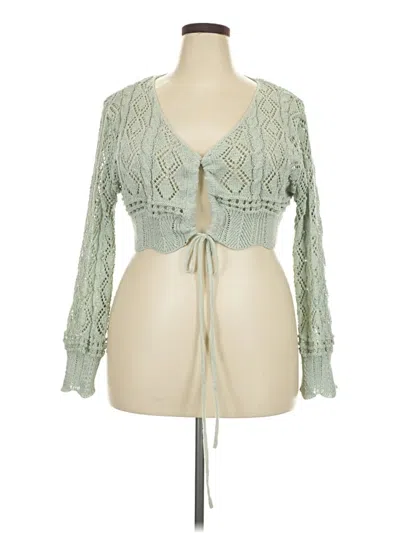 Pre-owned Unbranded Cardigan Sweater In Green