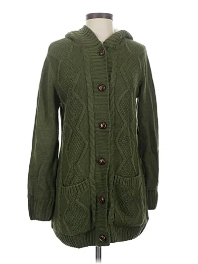Pre-owned Unbranded Cardigan Sweater In Green