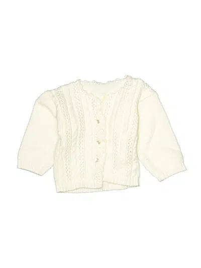 Pre-owned Unbranded Babies' Cardigan Sweater In Ivory