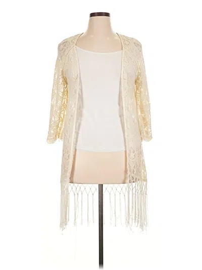 Pre-owned Unbranded Cardigan Sweater In Ivory