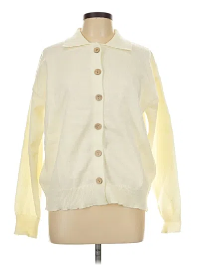 Pre-owned Unbranded Cardigan Sweater In Ivory